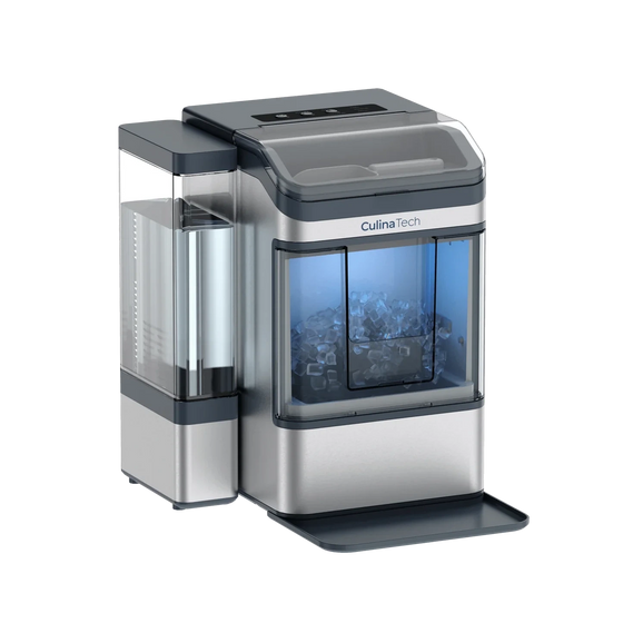 CulinaIcela Countertop Nugget Ice Maker with Self-Cleaning Function - 37.5 lb/Day