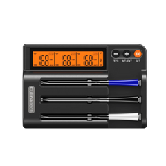 CulinaMeter Smart Wireless Meat Thermometer with Bluetooth App & Booster Box 3 Probe Model