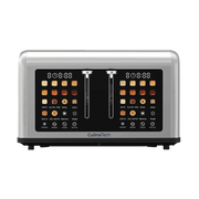 CulinaTosta Smart Touchscreen Toaster with Extra-Wide Slots - Stainless Steel 4-Slice Toaster