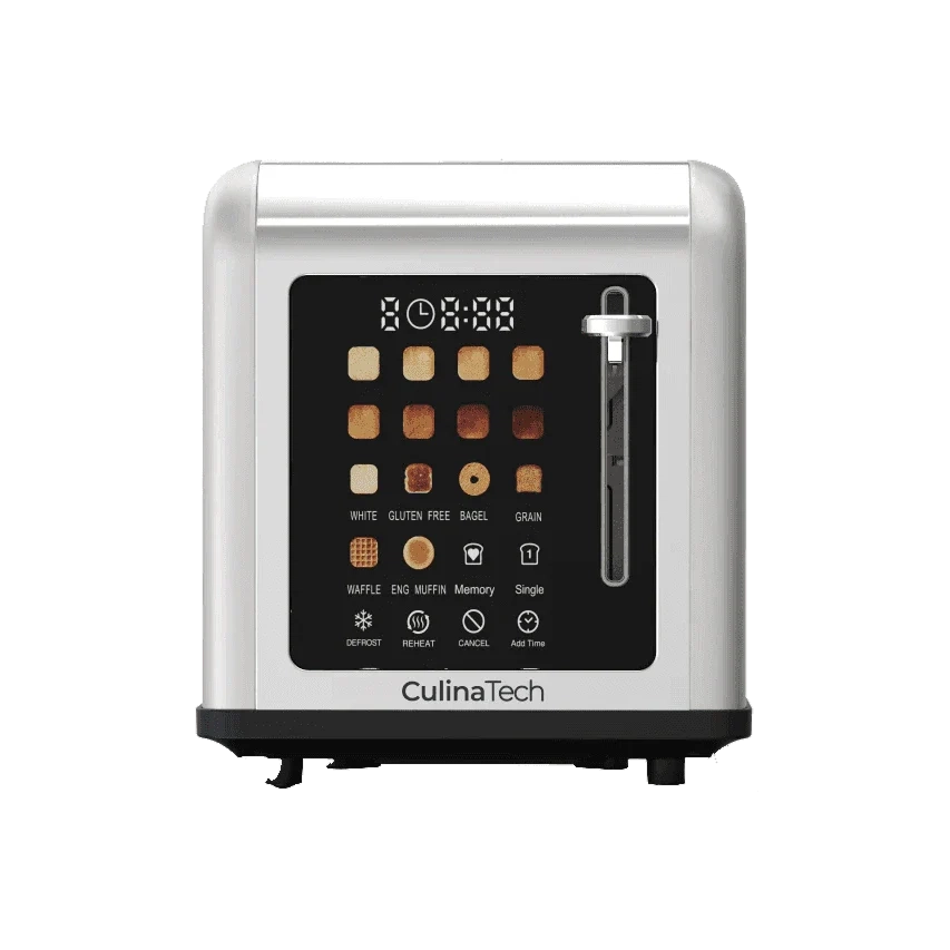 CulinaTosta Smart Touchscreen Toaster with Extra-Wide Slots - Stainless Steel