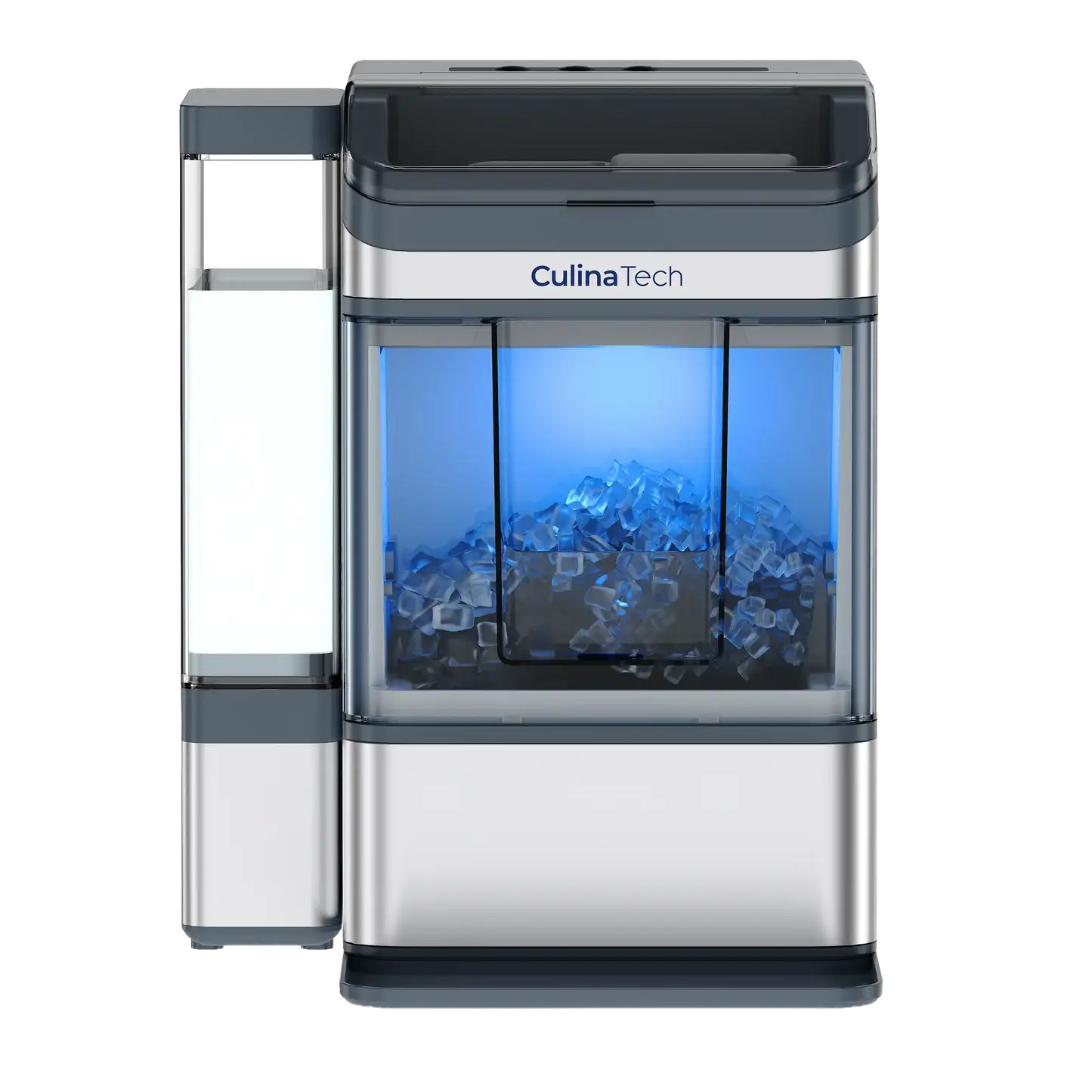 CulinaIcela Countertop Nugget Ice Maker with Self-Cleaning Function - 37.5 lb/Day