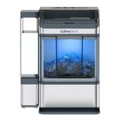 CulinaIcela Countertop Nugget Ice Maker with Self-Cleaning Function - 37.5 lb/Day